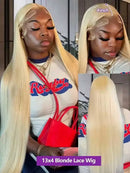 The Blonde Standard | 613 Bone Straight Human Hair Wig with Invisible HD Lace