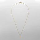 ELANDIS Simple Square Pendant Necklace Stainless Steel Gold-Plated Men's Accessories Wholesale