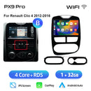 AWESAFE PX9 车载收音机 适用于 雷诺 Clio 4 2012-2019 无线 Carplay 屏幕 安卓自动立体声 GPS 导航 FM RDS BT SWC