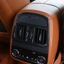 For Maserati Levante 2016-2023 ABS Chrome/Carbon Fiber Rear Air Conditioning Outlet Vent Frame Cover Trim Accessories