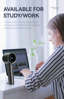 Small Fan Refrigeration Air Conditioner Portable Silent High-speed Led Display High Wind Power USB Charging Fan Handheld