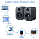 AIYIMA S400 Audio 80W Bookshelf Active Speakers Dual-Mode 3 Inch Bluetooth USB DAC for  HiFi Home Subwoofer Music System TV PC