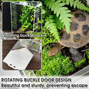 Reptile Acrylic Enclosure High Transparency Habitat Tank for Spider Mantis Gecko Corn Snake Breeding Box with Ventilation Holes