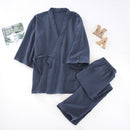 100% Pure Cotton V-Neck Kimono Loungewear Set