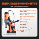 SucceBuy 1300W 1400W 2" Electric Drilling Machine Magnetic Drill Press Boring Diameter Power Drill 1-second Release Drill
