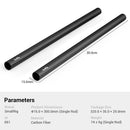 The Rig Spine | SmallRig 15mm Carbon Fiber Rods, 4 to 12 Inches, Pair