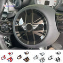 For Mini Cooper R56 R55 R60 Countryman R57 R58 Steering Wheel Center Cover Panel Button Styling Sticker Car Interior Accessories