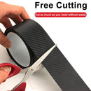 3D Nano Carbon Fiber Car Tape DIY Paste Protector Strip Auto Door Sill Side Mirror Anti Scratch Tape Waterproof Protection Film
