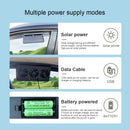 Solar Powered Car Radiator Cooling Fan with 3 Air Outlets Car Window Air Vent Fan USB Powered Auto Ventilation Fan for All Cars