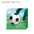Disposable Colorful Printed Napkins Soccer Football Cafe Party Wedding Square Paper Napkin Baseball Meal Mat Food Grade Napkin