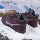 Winter Snow Boots Lightweight Barefoot Hiking Shoes Waterproof High-Top Booties Warm Lined Booties for Hiking Climbing