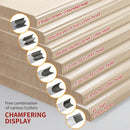 Chamfer Plane with Backer Woodworking Hand Planer for Quick Edge Planing Radian Corner Plane Trimming Carpenter Hand DIY Tool