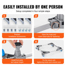 SucceBuy 400 lbs Mini Fridge Stand Mover Adjustable Mobile Base with 4 Locking Swivel Wheels for Washing Machine Refrigerator
