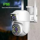 IPC360 HOME 4K 8MP 双镜头WIFI 云台 2K 4MP 双屏安防摄像头 户外 IP66 彩色夜视监控摄像头