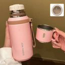 The Oasis | 600-800ml Double-Wall Vacuum Flask with Tea Strainer