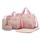 Miss Lulu Set of 5 Baby Wrap bag Mother Diaper bag with handbag bag Shoulder bag Bottle Holder & Wrap Backs