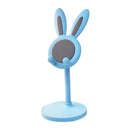 Adjustable Cartoon Bunny Ear Phone Stand Cute Rabbit Universal Tablet Holder Desktop Retractable Organizer For Home Office Decor