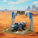 SEMBO Desert Off-Road Racing Scene Assemblage Building Blocks Kits MOC Technical Auto Sports Car Model Bricks Toys Holiday Gifts