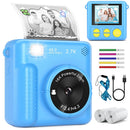 ortable travel toys, children's cameras, instant printing FHD selfies, digital cameras for children aged 3-12, Christmas and bir