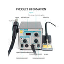 QUICK706W+ 2 in1  Intelligent Hot Air Smd Rework Soldering Station Iron Desoldering Heat Gun Kit for Phone Welding Repair
