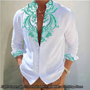2024 New 8-Color Men's Shirt 3D Printing Shirt High-Definition Pattern Casual Top Long-Sleeved Clothing XS-6XL Size Soft Fabric