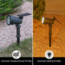 9LEDs Solar Spotlights, Outdoor Light Control, Waterproof Floor Mounted Lawn Lamp,for Landscape,Courtyard,Garden,Tree Decoration