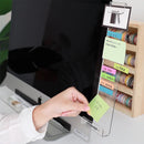 Bview Art Computer Monitor Work Memo Sticky Label Board Office Desk Screen Bezel Monitor Side Transparent Edge Clip