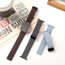 碳纤维硅胶表带 适用于 Apple Watch Band 45mm 44mm 49mm 41mm 42mm 40mm 38 磁性手链 Iwatch 8 7 6 SE 5 4 3 Ultra