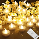 LED Tea Light With/Without Remote Flameless Flickering Candles Electronics Battery Operated Votive Light Home Table Party Decor