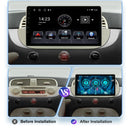 ESSGOO 9" Android 13 2+64G Wireless Apple Carplay Android Auto For Fiat 500 2007-2015 Car Stereo GPS WIFI RDS Bluetooth FM USB