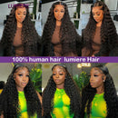 Virgin Raw Afro Kinky Deep Curly Bundle With Closure Wet and Wavy Human Hair Bundle With Frontal Closure HD Transparent Hair Ext