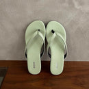 SUOJIALUN 2025 Summer New Brand Women Slipper Fashion Narrow Band Slip On Flip Flops Soft Flat Heel Outdoor Casual Dress Slides