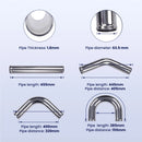 The Apex Flow | 2.5" Aluminum Intercooler Turbo Piping Kit — Mandrel-Bent, Anodized Blue