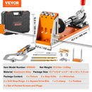 VEVOR 30 Pcs Pocket Hole Jig Kit Adjustable & Easy to Use Pocket Hole Jig System with Step Drills Wrenches Drill Stop Rings