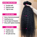 12A Kinky Straight Bundles Human Hair 100 Human Hair Yaki Straight Bundle 20 22 24 Inch Human Hair Bundles 3-5 Days Delivery