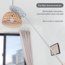 2.8m Long Handle Telescopic Pole Washable Extendable Duster Static Stainless Steel Bendable Brush Lengthen Roof Cleaning Tool