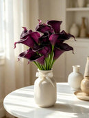 4pcs/8pcs/10pcs Artificial Calla Lily Bouquet, Realistic Touch Fake Flowers; Suitable For Wedding, Party, Garden Decor,