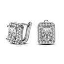2020方形925银针耳钉女款大水晶耳环新款礼物批发Brincos Boucle D'oreille Femme