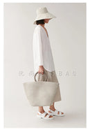 2025 New Fashionable Summer Beach Vacation Bucket Type Beach Bag Simple And Versatile Large Capacity Handbag For Women Trendy