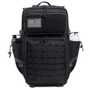 45L Tactical Backpack For Men With MOLLE Webbing System Outdoor Survival Gym Fitness Hiking Camping Backpack Dual Cup Holders Large Capacity Rucksack For Wilderness Trip Travel Daily Work Commute Outdoor Camping Activities Ge