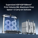 ANYCUBIC Kobra 3 Max FDM Multi-Color 3D Printer Up to 600mm/s Print Speed Massive Build Volume 500*420*420mm Smart APP Control