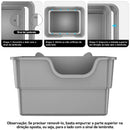 Amicura Cura Lite Cat Litter Box Semi-enclosed Splashproof Cat Tray Cat Toilet Cleaning extra-large litter box Pet Tray Bedpan