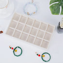 1PC, Flocking Jewelry Box Jewelry Tray, Color: Beige 2030