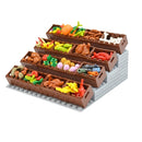 City Food Hamburger Fries Accessories Friends MOC Building Blocks Drinks Fruit Vegetable Bread Fish Bottle Parts MOC Brick Leduo