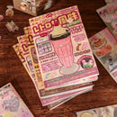 Japanese-Style Cute Sticker Book with Delicious Dessert and Cake Stationery Stickers, Suitable for Birthday and Back-to-School