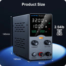 Wanptek Laboratory Power Supply 30V 5A 30V 10A 60V 5A 120V 3A  Adjustable with USB Output Display Lab Bench DC Power Supply