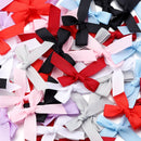 50Pcs/Lot 3.5*4cm Colourful Ribbon Bows Polyester Handmade Satin Bow DIY Sewing Crafts Decoration Gift Bouquets Party 2030