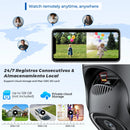 Outdoor 6K 12MP Wifi IP Camera with 8X Optical Zoom Three Lens Dual Screens Surveillance 4K 8MP Dual Video CCTV Security Camera