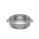 3 Tiers Stainless Steel Steamer 28cm Overlapping Steaming Pot Cookware Kitchen Soup Steamer Cooker Set Silver with Glass Lid