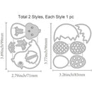 Easter Chick Cutting Dies Easter Egg Carbon Steel Die Cuts for DIY Crafting Embossing Stencil Template for Easter Card Making